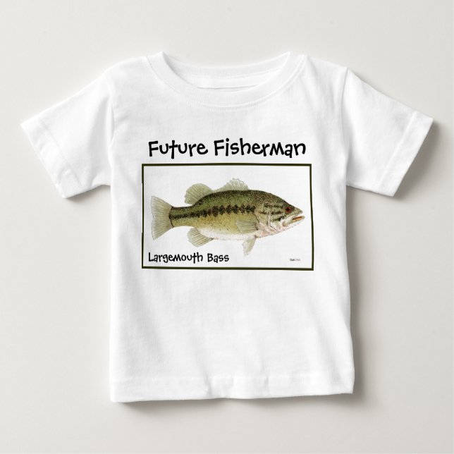 Camiseta Para Bebê Pescador futuro (Frente)