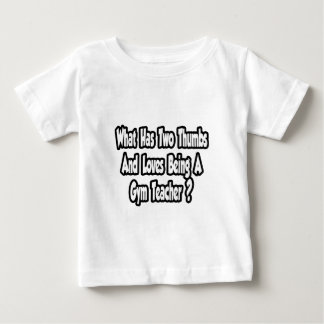 Camiseta Para Bebê Piada de professor universitário... Dois polegares