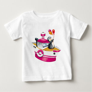 Camiseta Para Bebê pinguins na Antártica