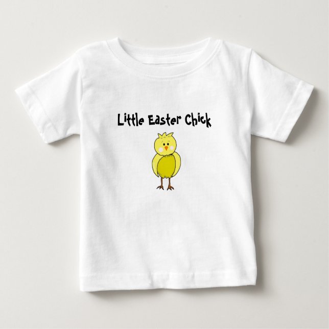 Camiseta Para Bebê Pintinho de Páscoa (Frente)