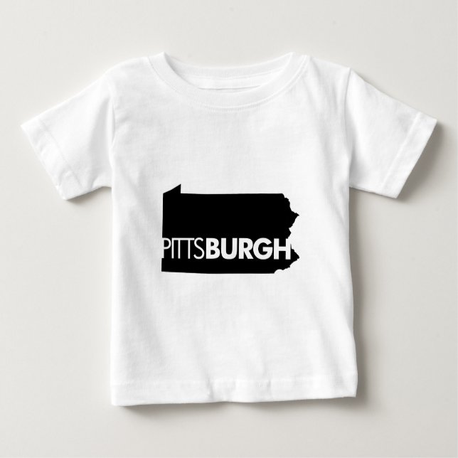 Camiseta Para Bebê Pittsburgh (Frente)