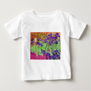 Camiseta Para Bebê PixDezines van gogh íris/st. remy