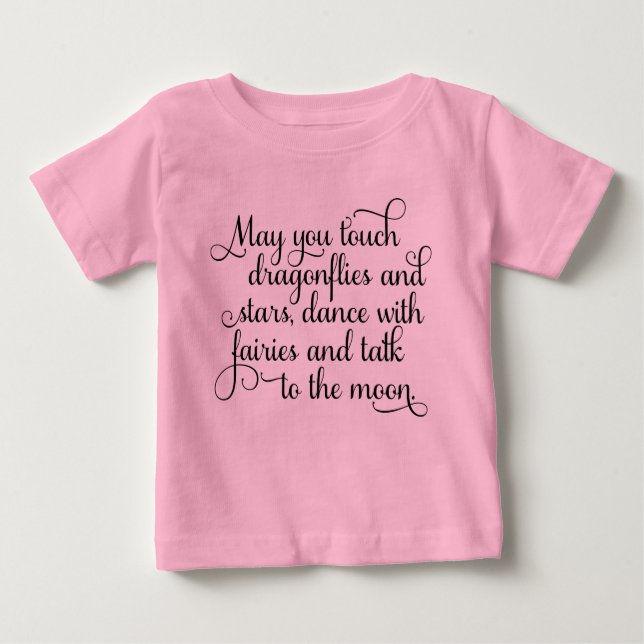 Camiseta Para Bebê Pode você dançar com bênção irlandesa das fadas (Frente)