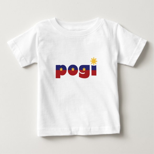 Camiseta Para Bebê Pogi! (Frente)