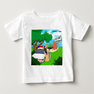Camiseta Para Bebê Policial de Trânsito Lesma Divertido