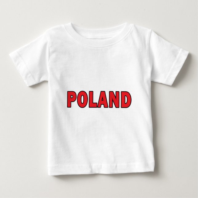 Camiseta Para Bebê Polônia (Frente)