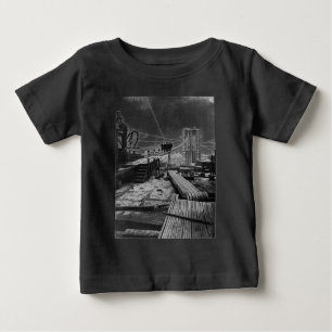 Camiseta Para Bebê Ponte Brooklyn New York Vintage 1878 Foto