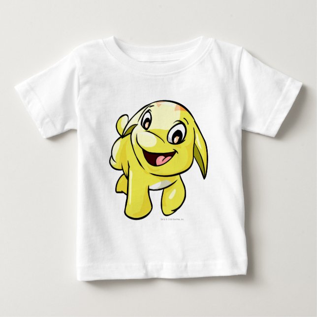 Camiseta Para Bebê Poogle Yellow (Frente)