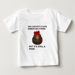 Camiseta Para Bebê Poop de Hillary