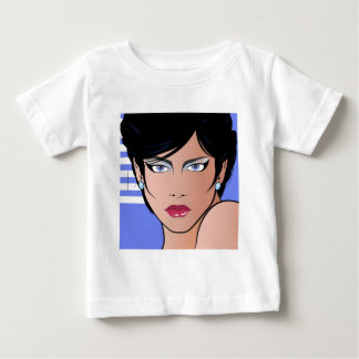 Camiseta Para Bebê Pop Art Girl - Bettina
