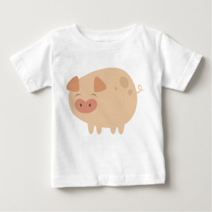 Camiseta Para Bebê Porco Cujo