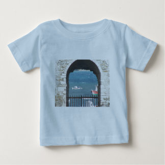 Camiseta Para Bebê Porta grega ao oceano