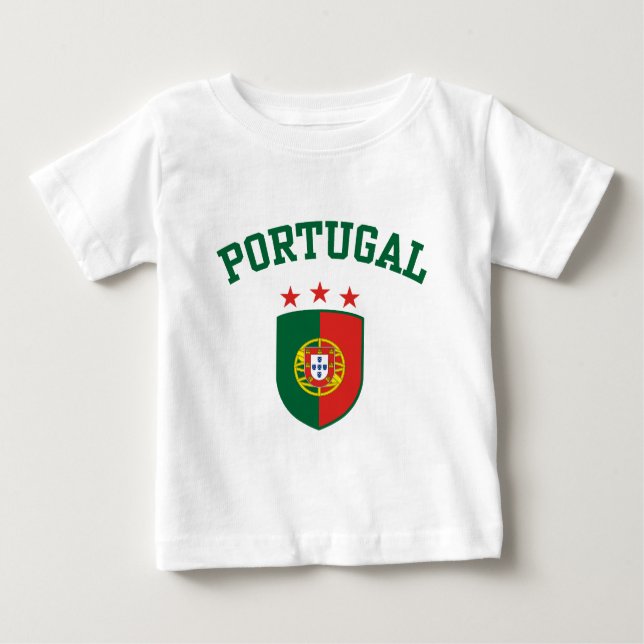 Camiseta Para Bebê Portugal (Frente)