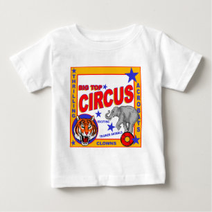 Camiseta Para Bebê Poster do circo do vintage