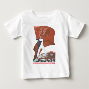 Camiseta Para Bebê Posters da propaganda de União Soviética da guer