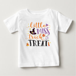 Camiseta Para Bebê pouca doçura ou travessura o Dia das Bruxas bonit