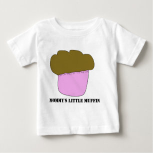 Camiseta Para Bebê Pouco muffin da mamã