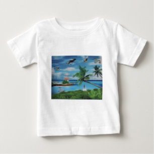 Camiseta Para Bebê Praia de palmeiras de coco.jpg