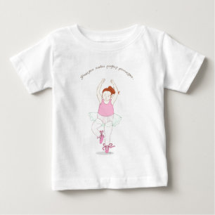 Camiseta Para Bebê Prática Torna Pirouettes Perfeitos Tee