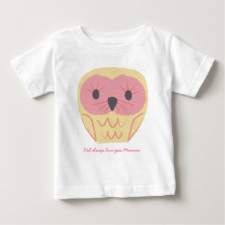 Camiseta Para Bebê Presente de Macacãozinho de Coruja Rosa Fofa para 