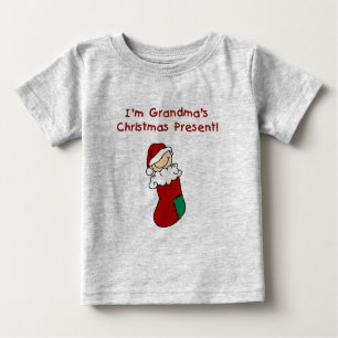 Camiseta Para Bebê Presente de Natal da avó