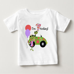 Camiseta Para Bebê Primeiro aniversario de Sapos de Mod