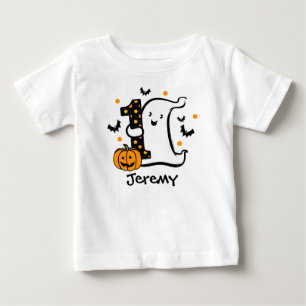 Camiseta Para Bebê Primeiro aniversario Fantasma