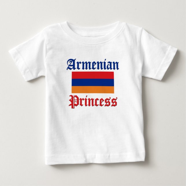Camiseta Para Bebê Princesa armênia (Frente)