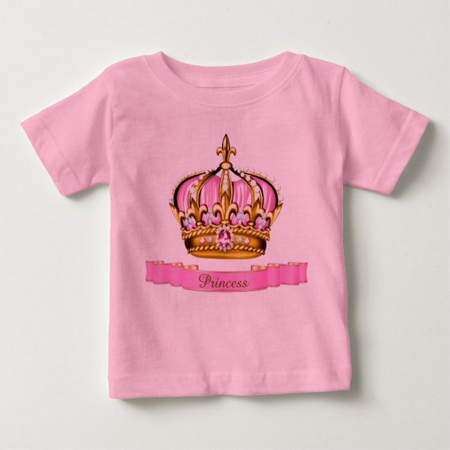 Camiseta Para Bebê Princesa Bebê Menina (Frente)