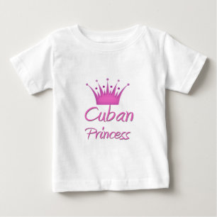 Camiseta Para Bebê Princesa cubana