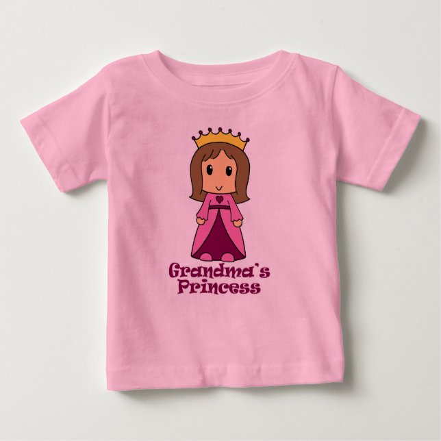 Camiseta Para Bebê Princesa da avó (Frente)