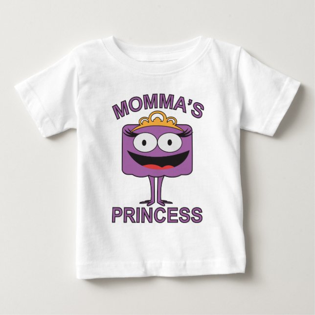 Camiseta Para Bebê Princesa da Mamãe Linda (Frente)
