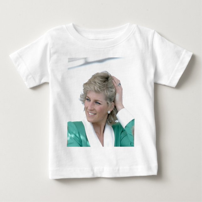 Camiseta Para Bebê Princesa Diana Austrália 1988 (Frente)