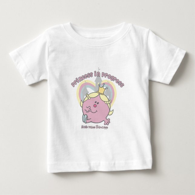 Camiseta Para Bebê Princesa em Andamento (Frente)