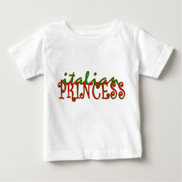 Camiseta Para Bebê Princesa italiana
