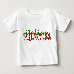 Camiseta Para Bebê Princesa italiana