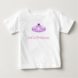 Camiseta Para Bebê Princesa JoCo com tiara roxa