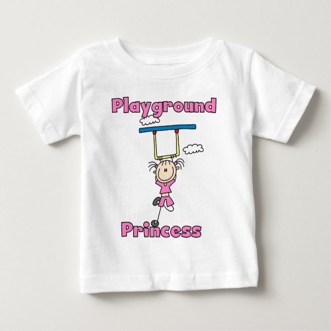 Camiseta Para Bebê Princesa Playground (Frente)