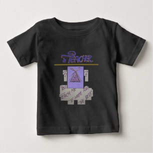 Camiseta Para Bebê Professor, você me ensina a esperar pelo melhor.