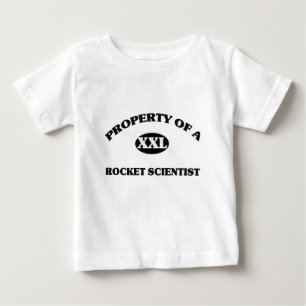 Camiseta Para Bebê Propriedade de um CIENTISTA de ROCKET