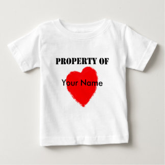 Camiseta Para Bebê Propriedade dos namorados de