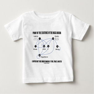 Camiseta Para Bebê Prova da existência do Boson de Higgs