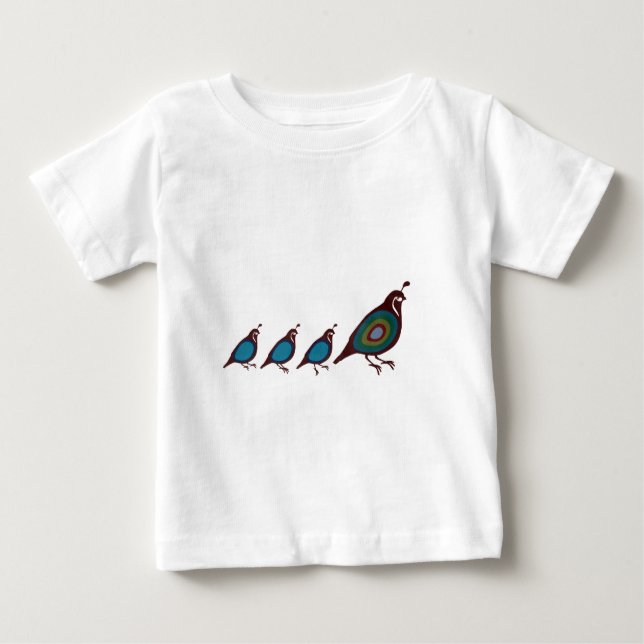 Camiseta Para Bebê Quail (Frente)
