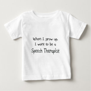 Camiseta Para Bebê Quando crescer, quero ser um Terapista de Fala