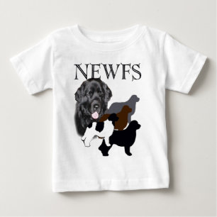 Camiseta Para Bebê Quatro cores para cães da Terra Nova