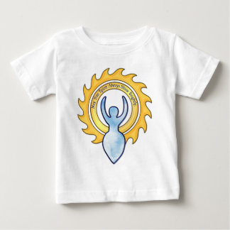 Camiseta Para Bebê Que Seu Espírito Brilhe Deusa Brilhante