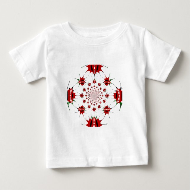 Camiseta Para Bebê Quênia Mágico: Kaleidoscope 🇰 identidade cultural (Frente)