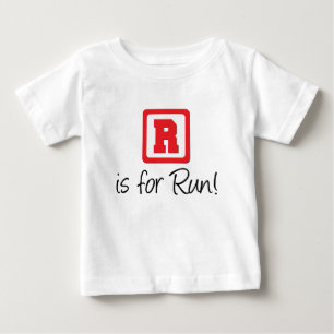Camiseta Para Bebê R é para execução