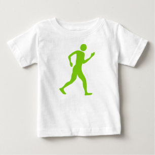 Camiseta Para Bebê Racewalk - Verde marciano