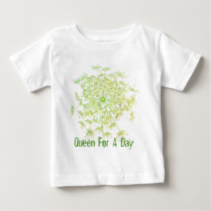 Camiseta Para Bebê Rainha Por Um Dia